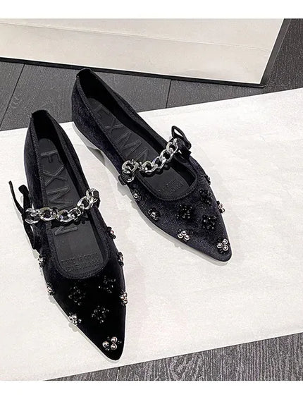 KissICON Flat Shoes Women French Mary Jane Shoes Women