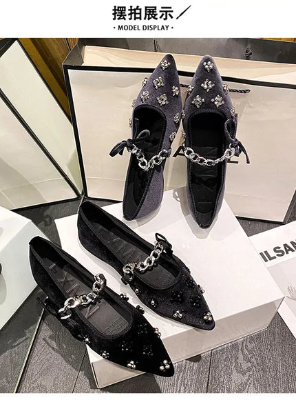 KissICON Flat Shoes Women French Mary Jane Shoes Women