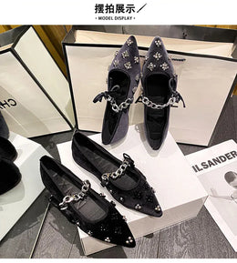 KissICON Flat Shoes Women French Mary Jane Shoes Women