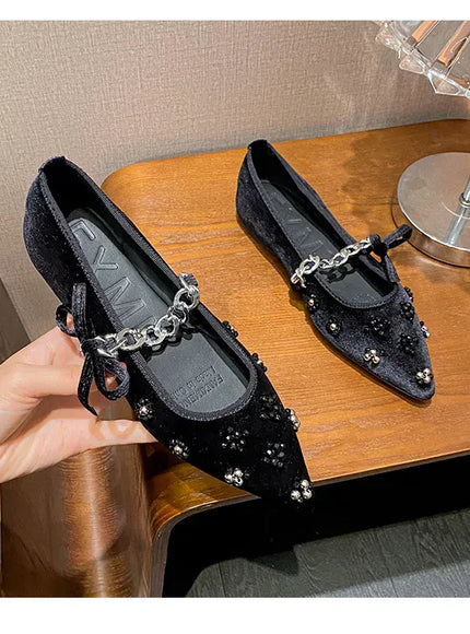KissICON Flat Shoes Women French Mary Jane Shoes Women