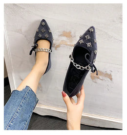KissICON Flat Shoes Women French Mary Jane Shoes Women