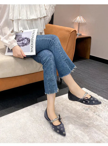 KissICON Flat Shoes Women French Mary Jane Shoes Women