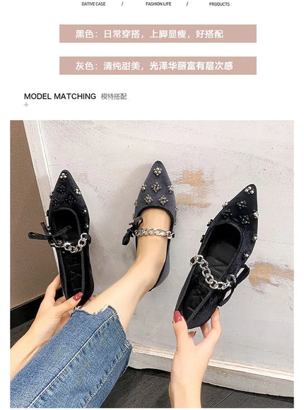 KissICON Flat Shoes Women French Mary Jane Shoes Women