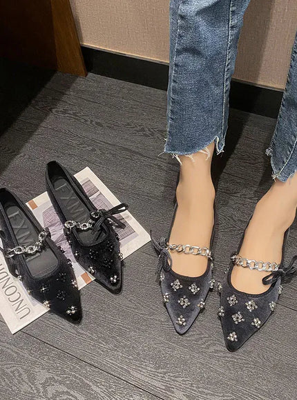 KissICON Flat Shoes Women French Mary Jane Shoes Women