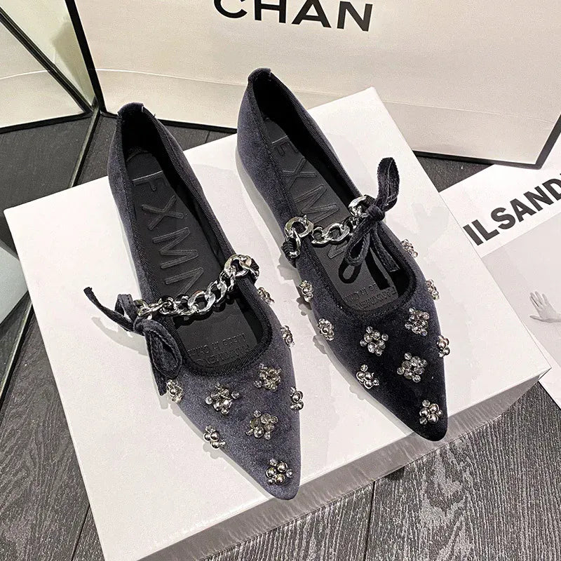 KissICON Flat Shoes Women French Mary Jane Shoes Women