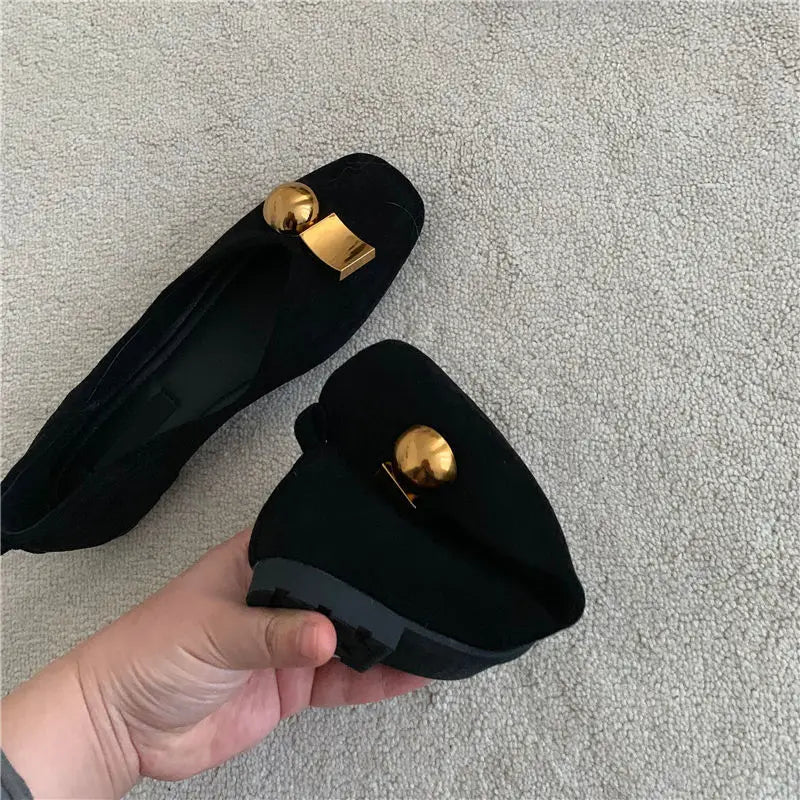 KissICON Flat Shoes Women's Spring Autumn New 2023 French