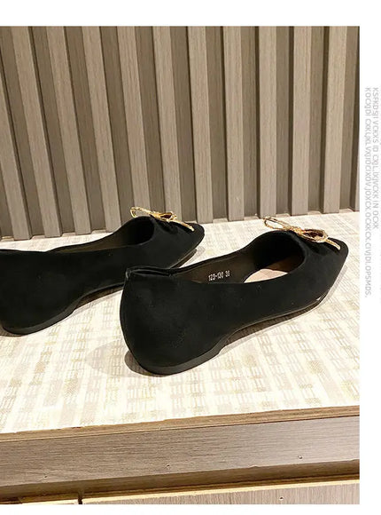 KissICON Flat Shoes Women's Spring Autumn New 2023 French