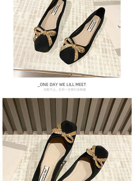 KissICON Flat Shoes Women's Spring Autumn New 2023 French