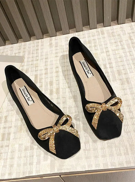 KissICON Flat Shoes Women's Spring Autumn New 2023 French