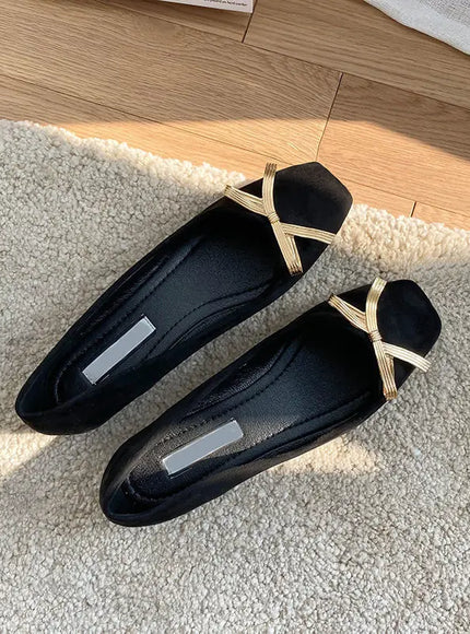 KissICON Flat Shoes Women's Spring Autumn New 2023 French