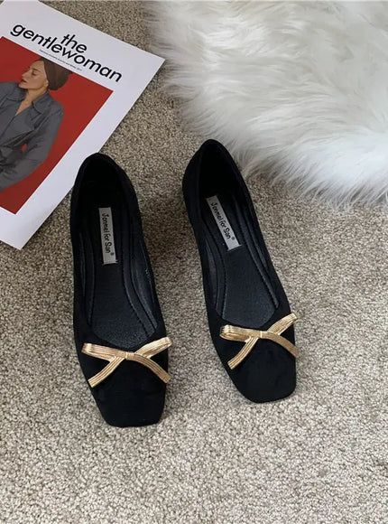 KissICON Flat Shoes Women's Spring Autumn New 2023 French