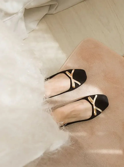 KissICON Flat Shoes Women's Spring Autumn New 2023 French
