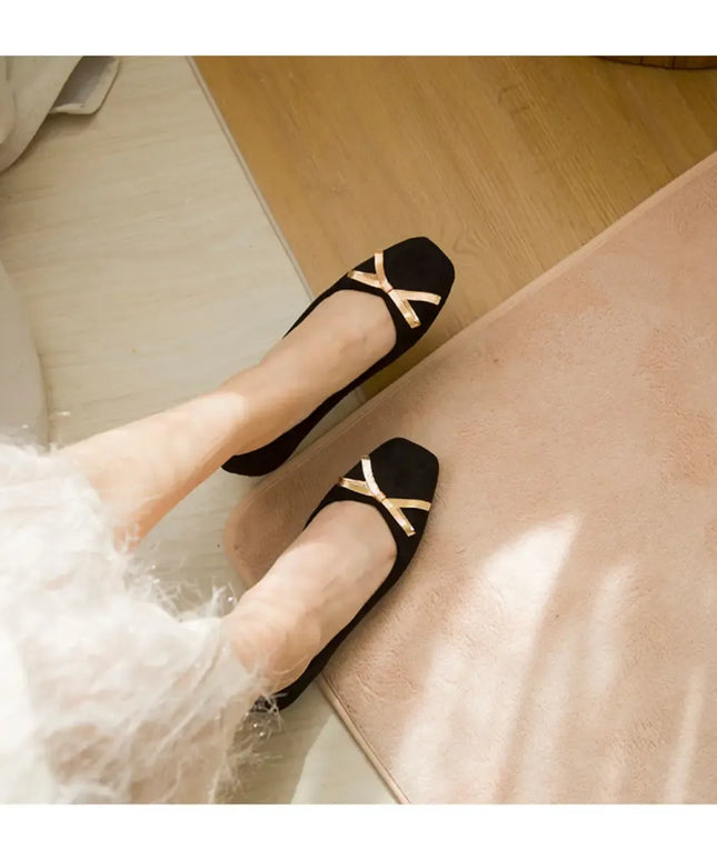 KissICON Flat Shoes Women's Spring Autumn New 2023 French