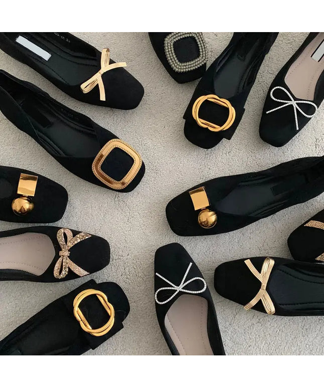 KissICON Flat Shoes Women's Spring Autumn New 2023 French