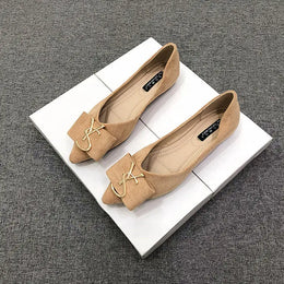 KissICON Flats Shoes Women's 2023 New Korean Style Shallow