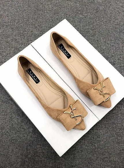KissICON Flats Shoes Women's 2023 New Korean Style Shallow