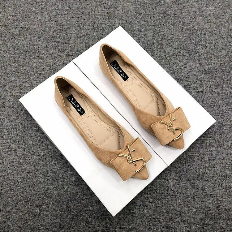KissICON Flats Shoes Women's 2023 New Korean Style Shallow