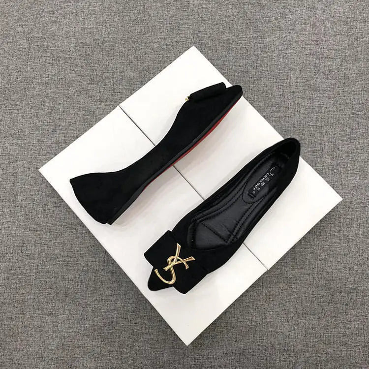 KissICON Flats Shoes Women's 2023 New Korean Style Shallow