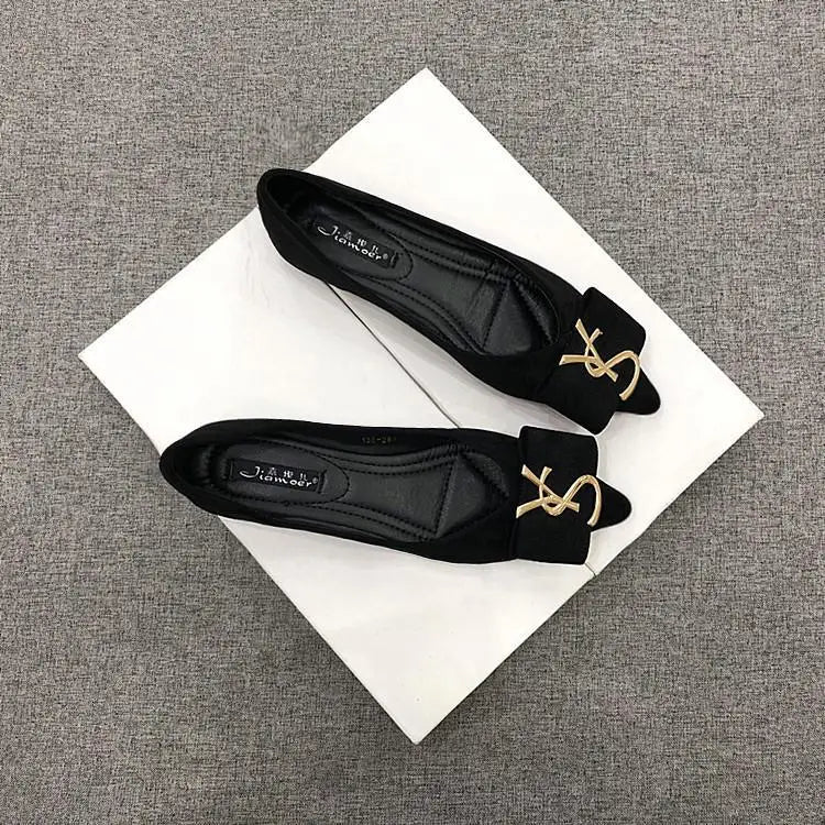 KissICON Flats Shoes Women's 2023 New Korean Style Shallow