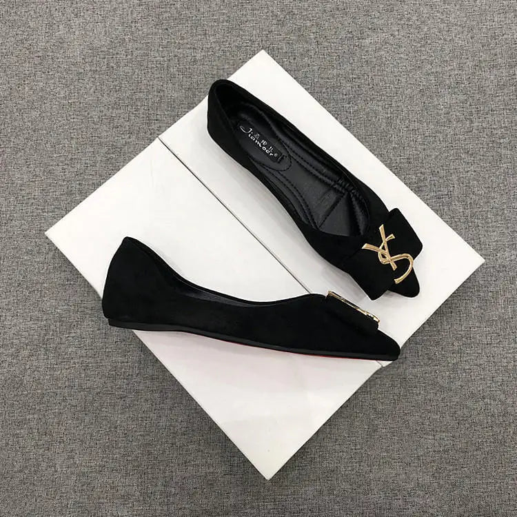 KissICON Flats Shoes Women's 2023 New Korean Style Shallow