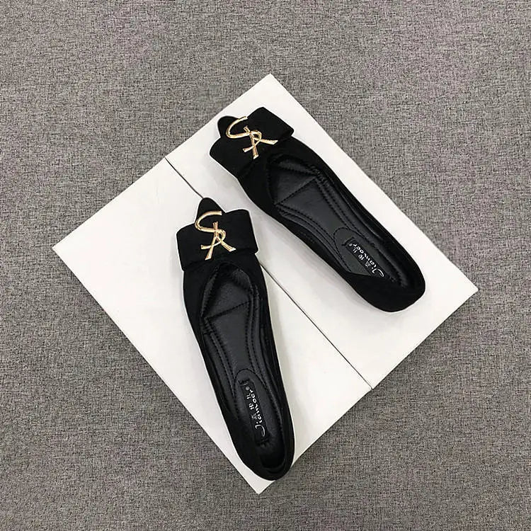 KissICON Flats Shoes Women's 2023 New Korean Style Shallow