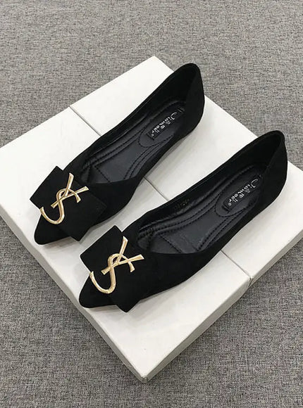 KissICON Flats Shoes Women's 2023 New Korean Style Shallow