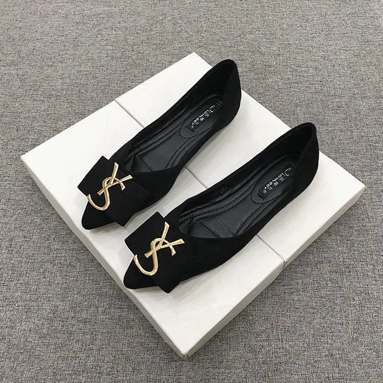 KissICON Flats Shoes Women's 2023 New Korean Style Shallow