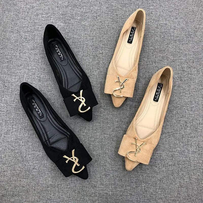 KissICON Flats Shoes Women's 2023 New Korean Style Shallow
