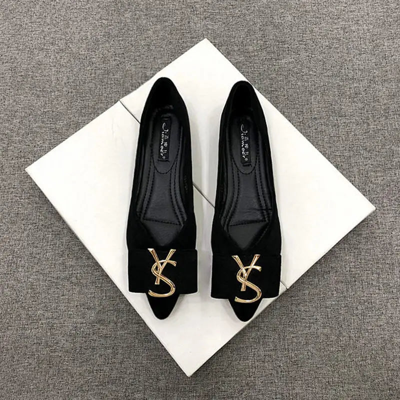 KissICON Flats Shoes Women's 2023 New Korean Style Shallow