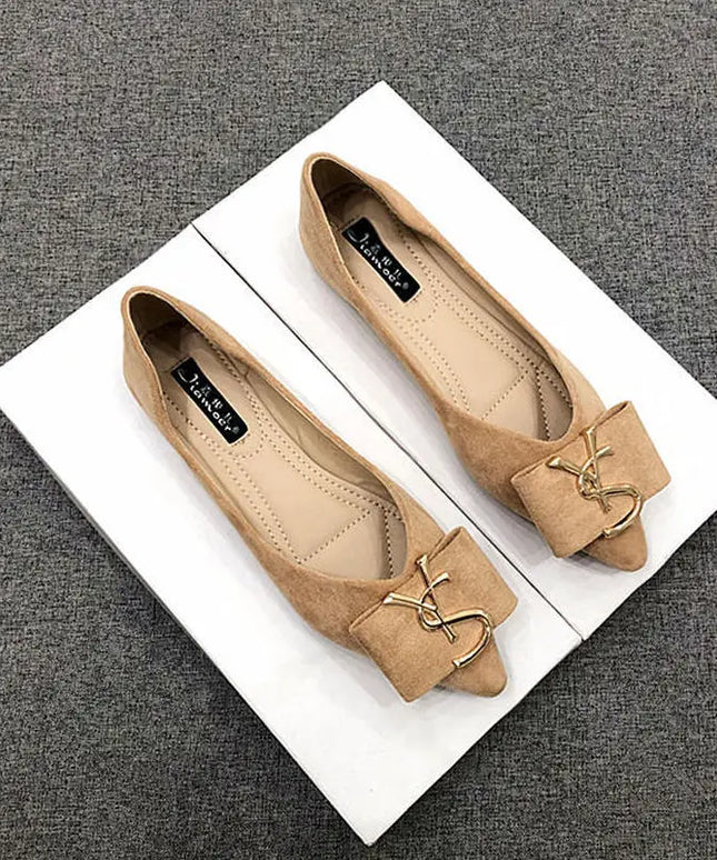 KissICON Flats Shoes Women's 2023 New Korean Style Shallow