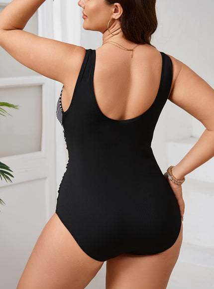 KissICON Flattering Curve Printed Swimsuit
