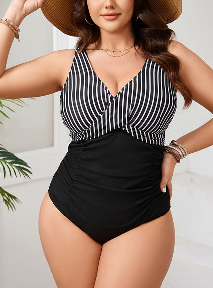 KissICON Flattering Curve Printed Swimsuit