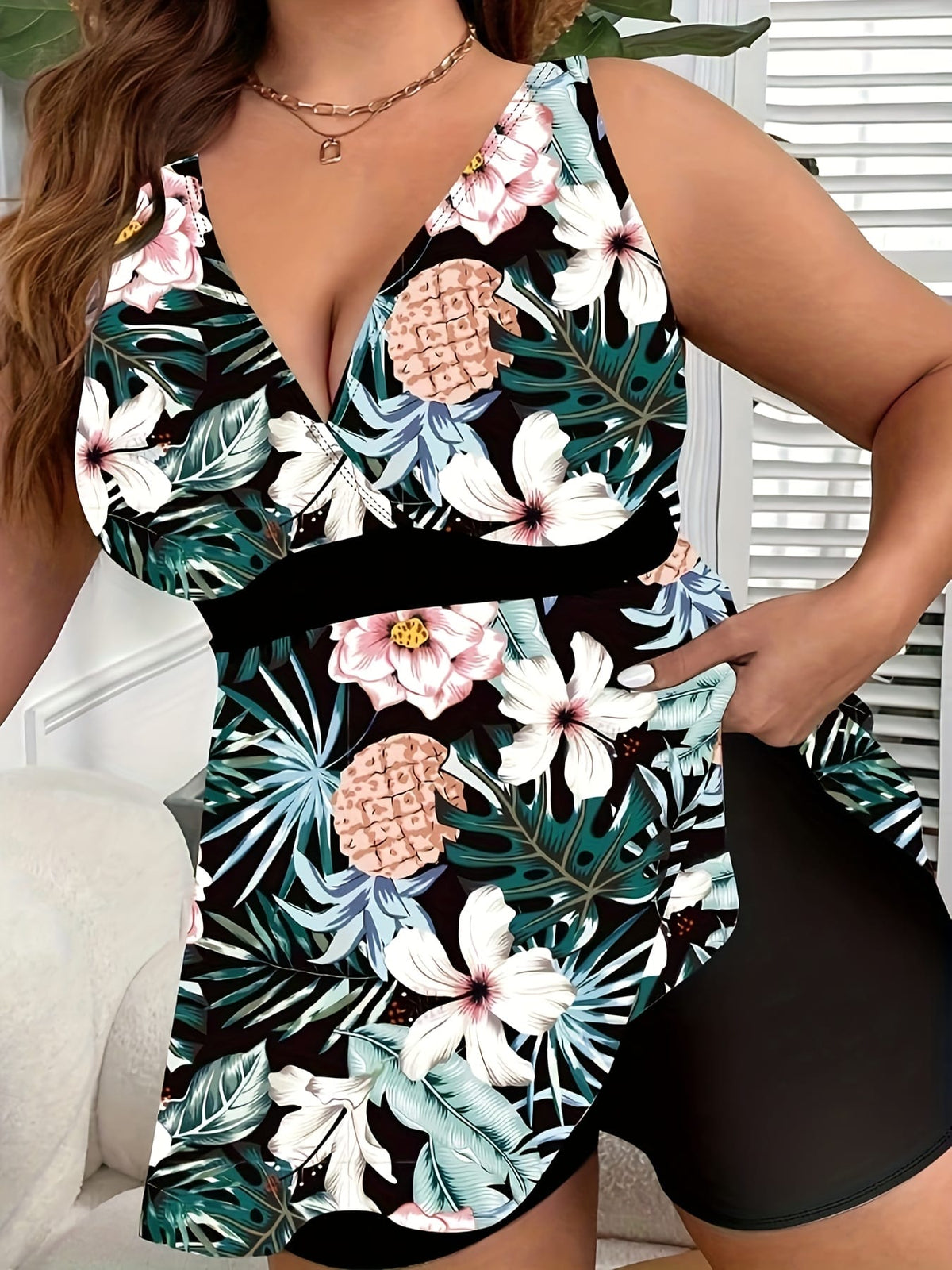 KissICON Flattering Curve Tankini – Confident