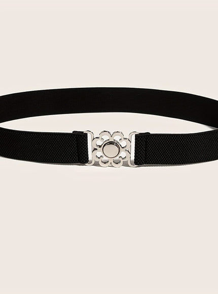 jkthpu-45 Floral Alloy Buckle Belt Easy Elegance for Every Outfit