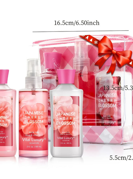 KissICON 💋 Floral Bath Gift Set For Women -
