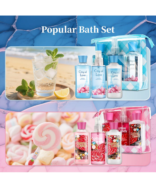 KissICON 💋 Floral Bath Gift Set For Women -