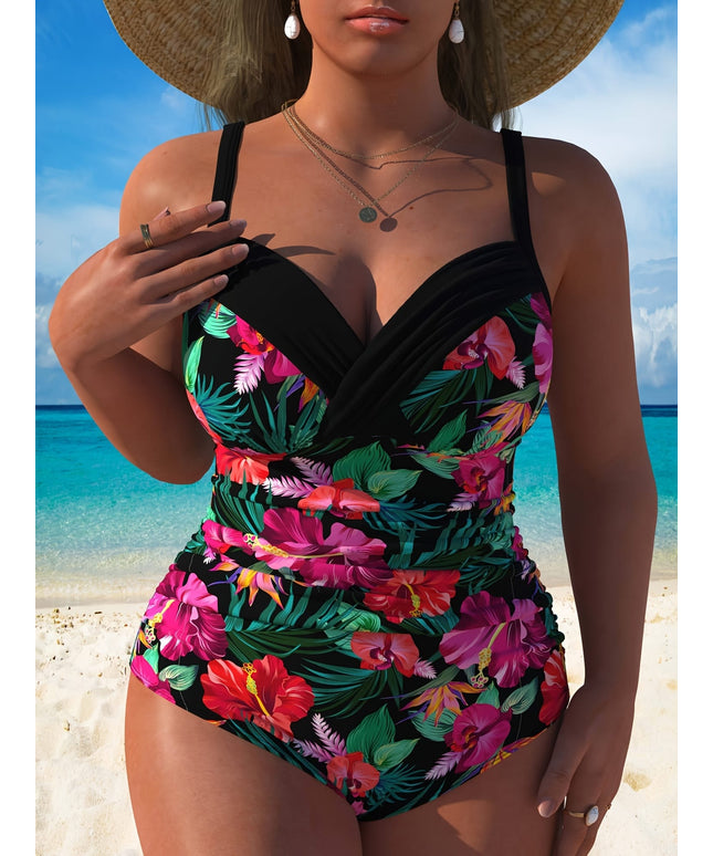 KissICON Floral Curve Swimsuit