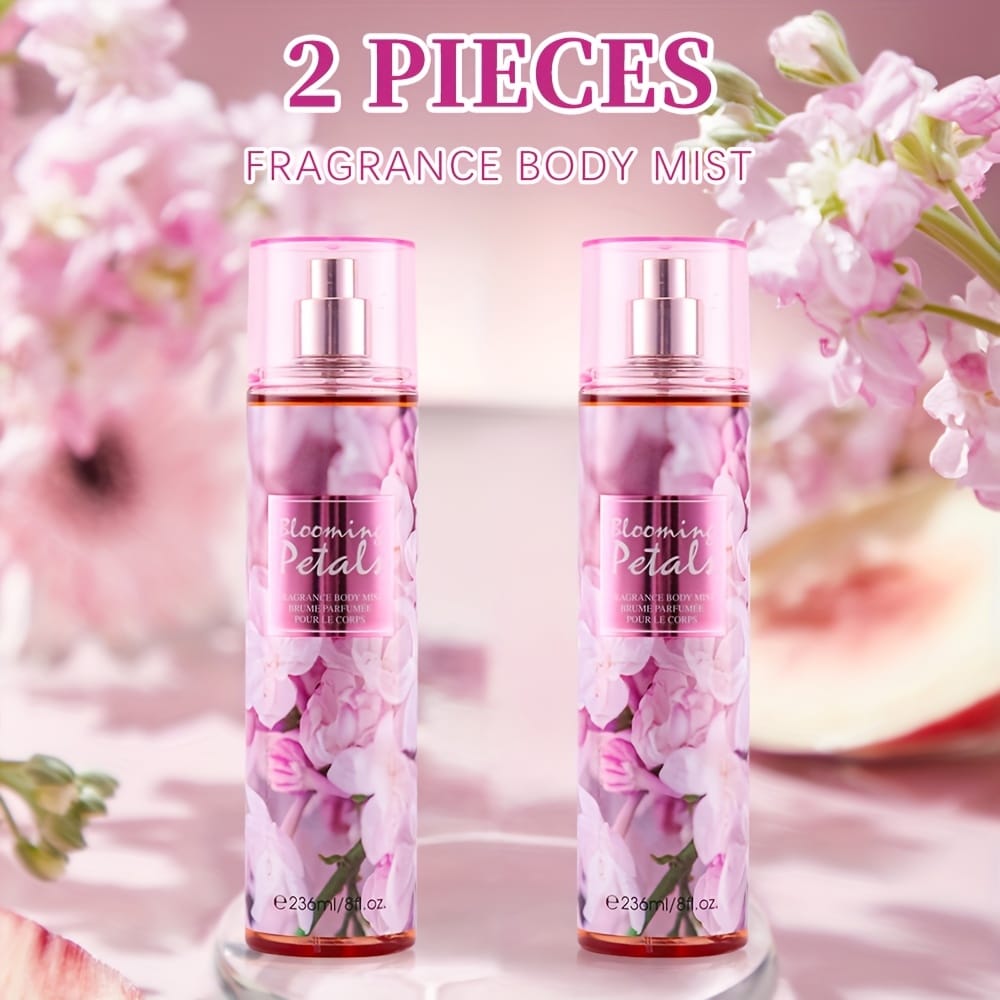 KissICON Floral Notes/Praline KissIcon 8oz Body Mist Duo Strawberry Cupcake -