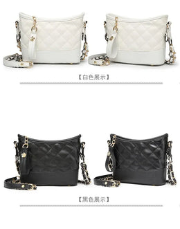 KissICON Floral Stitch Mini Crossbody – Chain Strap Quilted