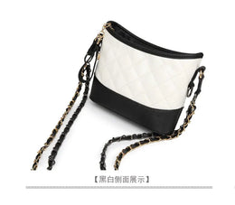 KissICON Floral Stitch Mini Crossbody – Chain Strap Quilted
