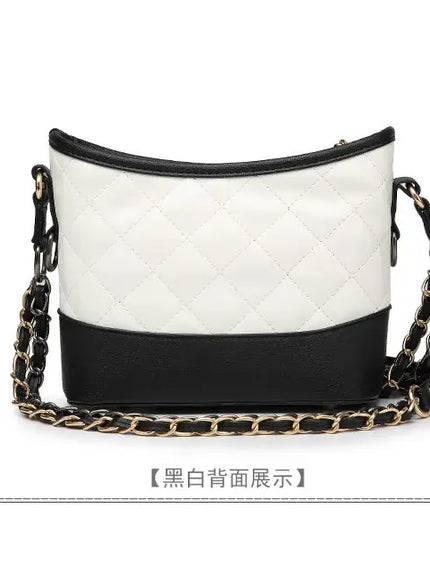KissICON Floral Stitch Mini Crossbody – Chain Strap Quilted