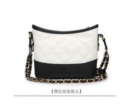 KissICON Floral Stitch Mini Crossbody – Chain Strap Quilted