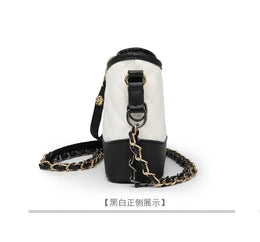 KissICON Floral Stitch Mini Crossbody – Chain Strap Quilted