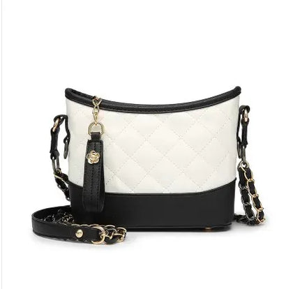 KissICON Floral Stitch Mini Crossbody – Chain Strap Quilted