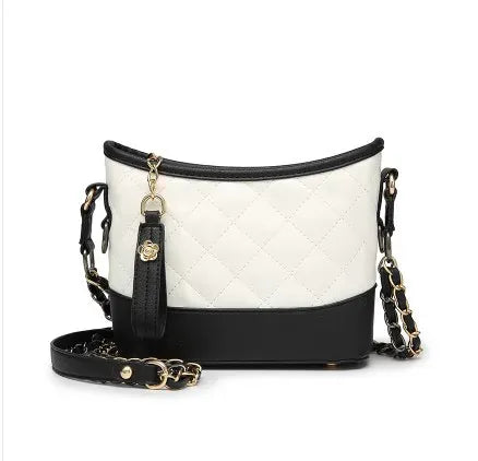 KissICON Floral Stitch Mini Crossbody – Chain Strap Quilted