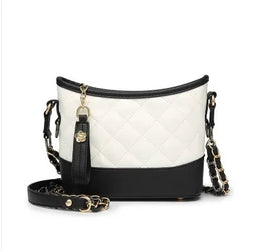 KissICON Floral Stitch Mini Crossbody – Chain Strap Quilted