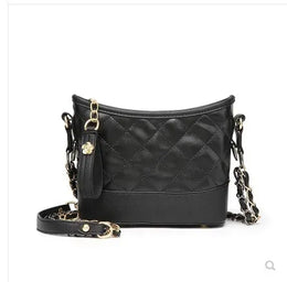 KissICON Floral Stitch Mini Crossbody – Chain Strap Quilted