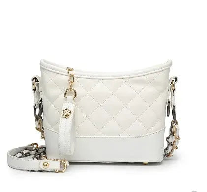 KissICON Floral Stitch Mini Crossbody – Chain Strap Quilted