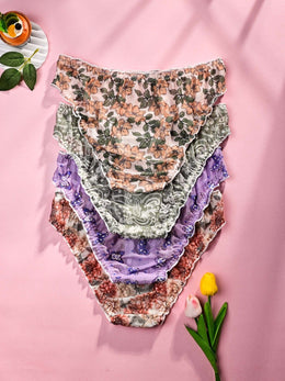 KissICON Floral Sweet Curve Panties Set – 4