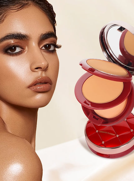 KissICON Flower Waterproof Oilcontrol Matte Setting Powder